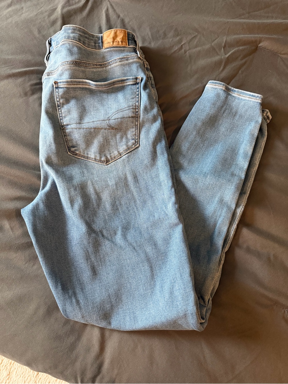 American Eagle Outfitters Light Blue Super High Rise Jeggings